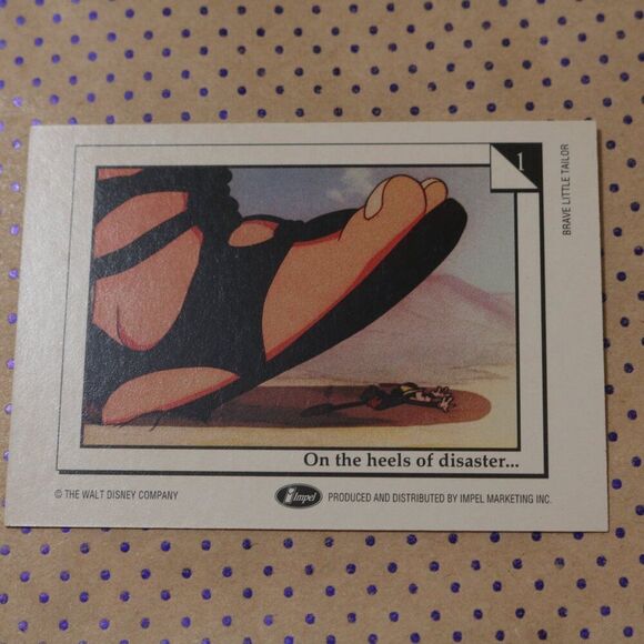 Brave Little Tailor G1 Disney Card - Picture 2 of 2